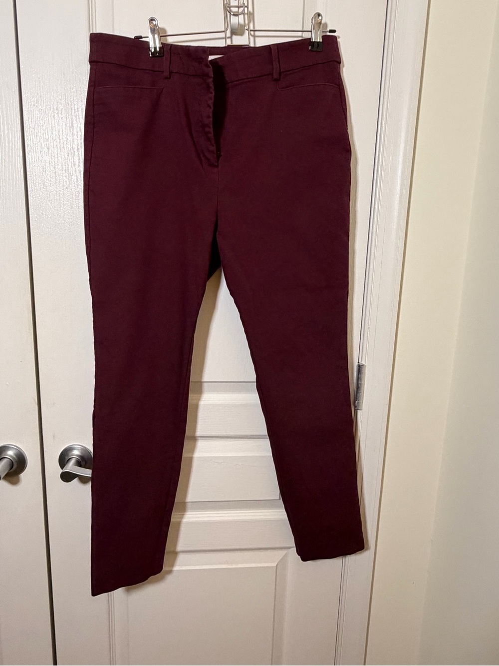 LOFT Sutton Skinny in Deep Burgundy